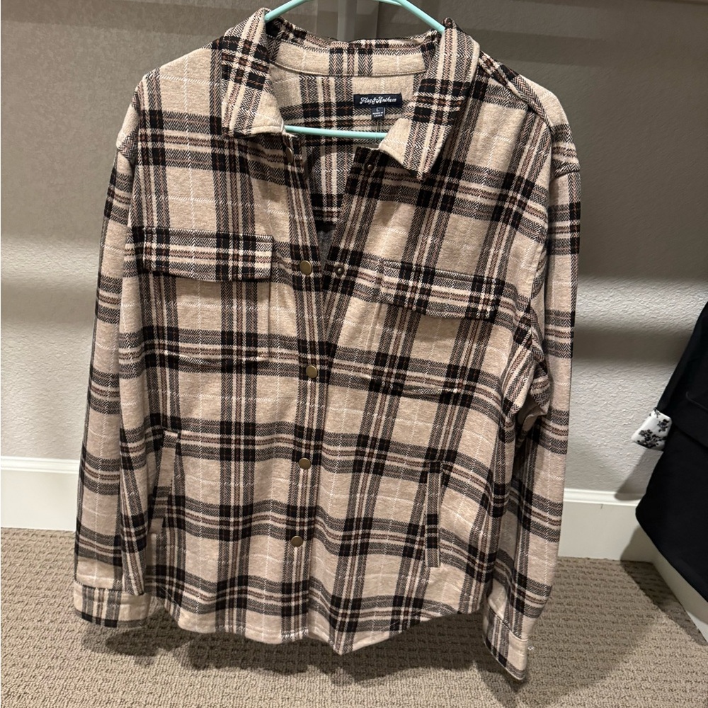 Plaid Button-Up jacket